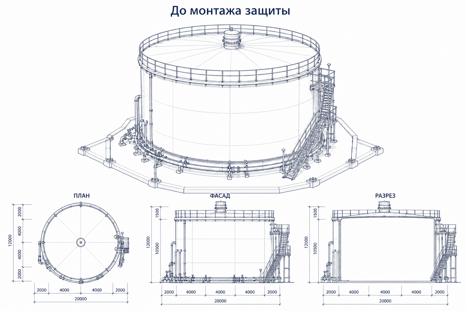 Защита резервуаров РВС от БПЛА: инженерные решения